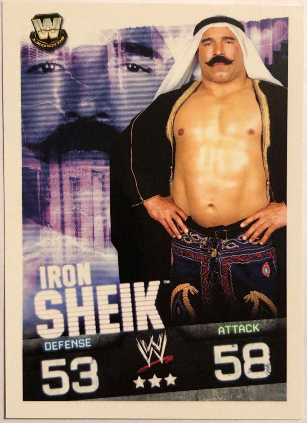 Iron Sheik Wrestling Cards 2009 Topps WWE Slam Attax