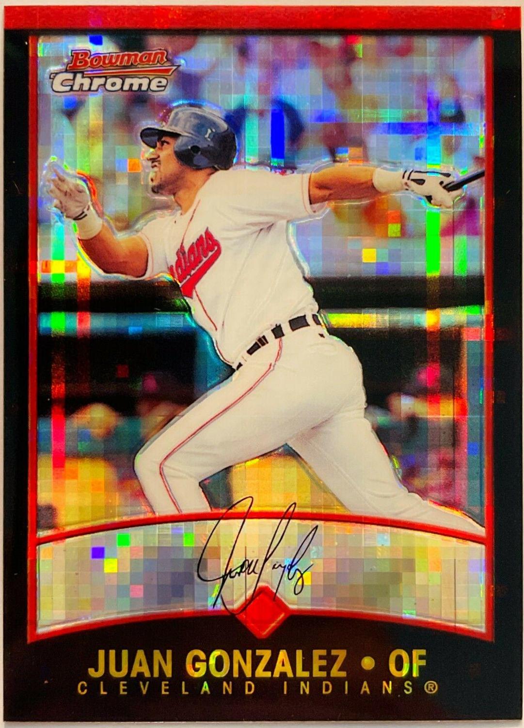 Juan Gonzalez #68 Baseball Cards 2001 Bowman Chrome