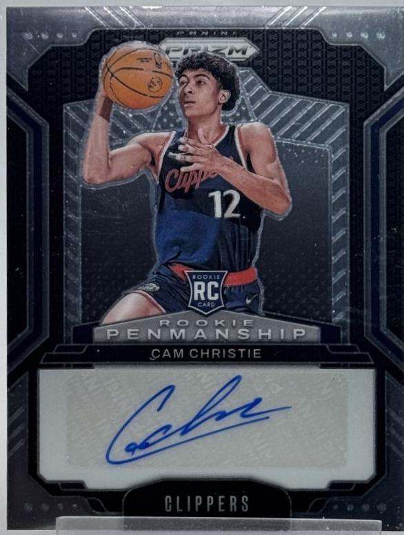 Cam Christie #RPE-CCH Basketball Cards 2024 Panini Prizm Rookie Penmanship