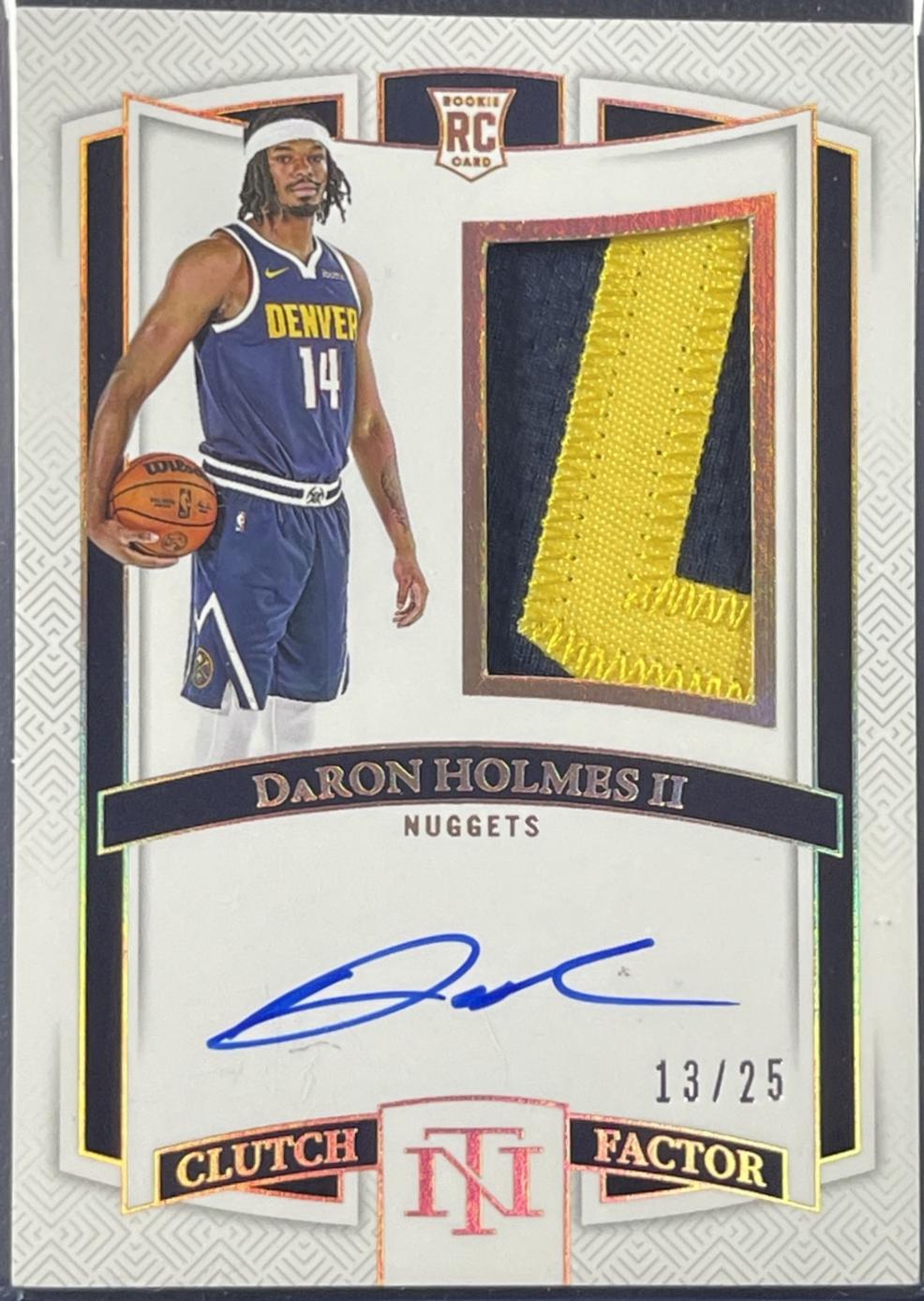 DaRon Holmes II #45 2024 Panini National Treasures Clutch Factor Signature Basketball