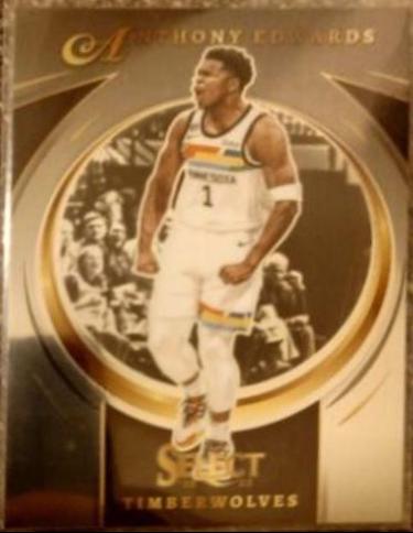 Anthony Edwards #3 Basketball Cards 2022 Panini Select Certified