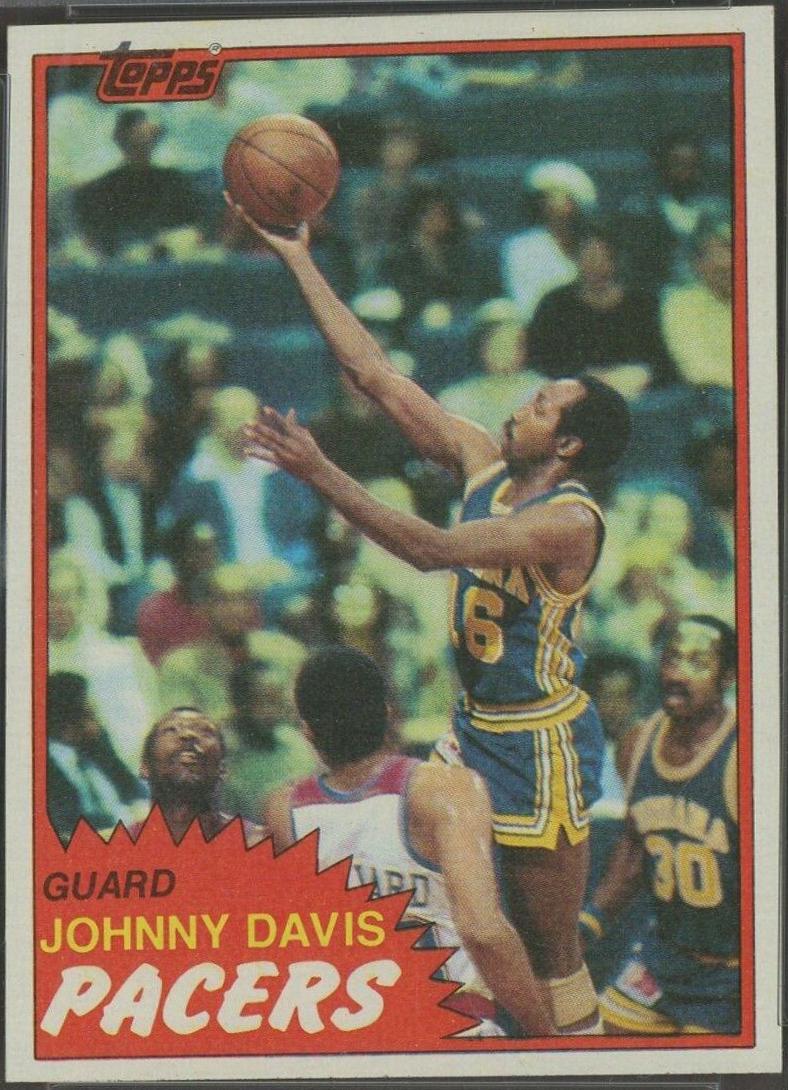 Johnny Davis #16 Basketball Cards 1981 Topps