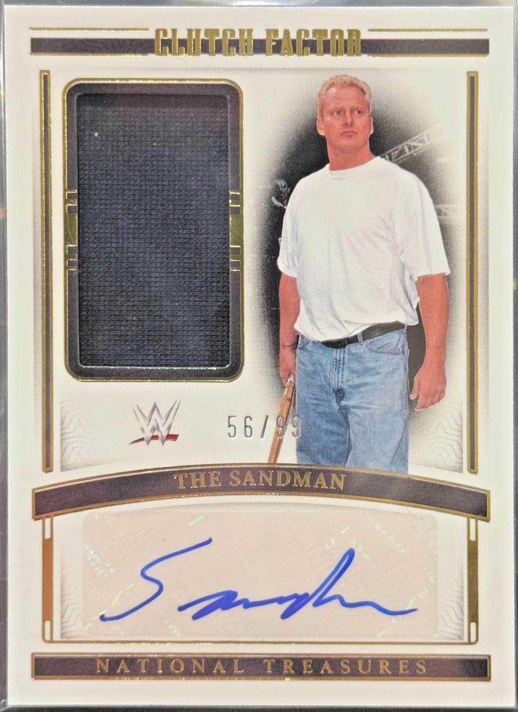 The Sandman #CF-SDM Wrestling Cards 2024 Panini National Treasures WWE Clutch Factor Signature
