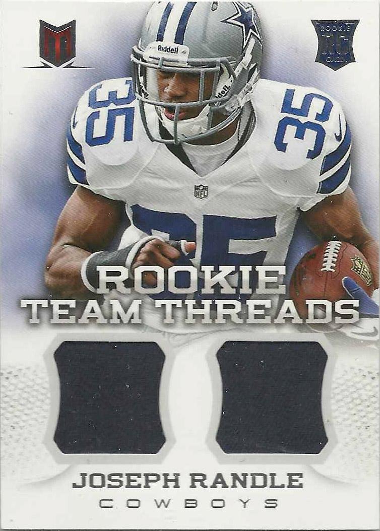 Joseph Randle #21 Football Cards 2013 Panini Momentum Rookie Team Threads Dual Materials