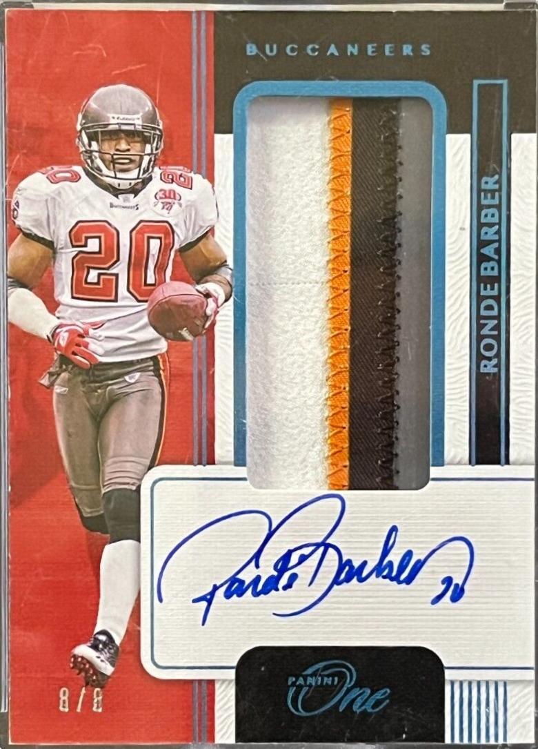 Ronde Barber [Patch Autograph Blue] #96
