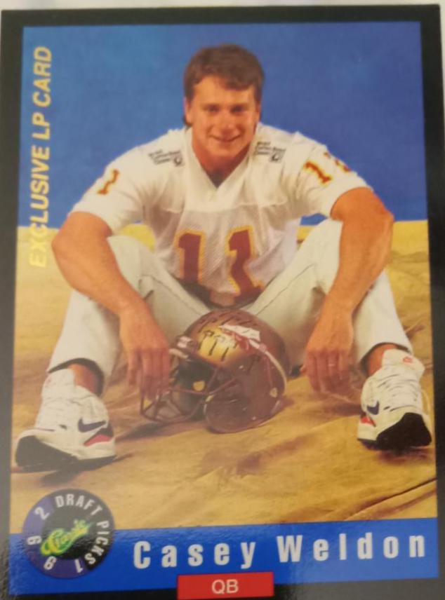 Casey Weldon #LP4 Football Cards 1992 Classic Draft Picks