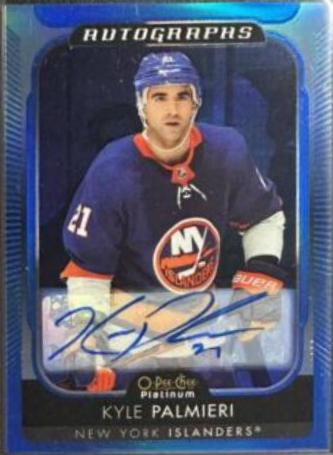 Kyle Palmieri #BA-KP Hockey Cards 2021 O-Pee-Chee Platinum Blue Rainbow Autographs