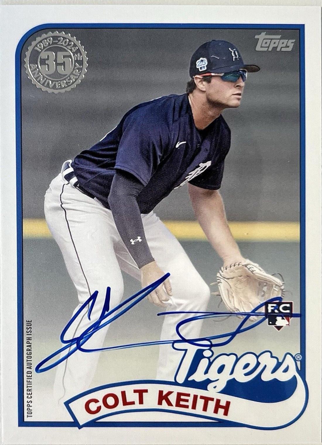 Colt Keith #89BA-CKE Baseball Cards 2024 Topps Update 1989 Autograph