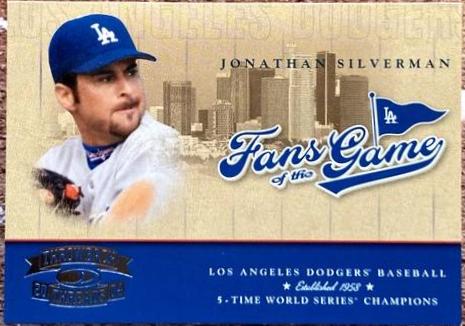 Johnathan Silverman #FG-5 Baseball Cards 2004 Donruss Leather & Lumber Fans of the Game