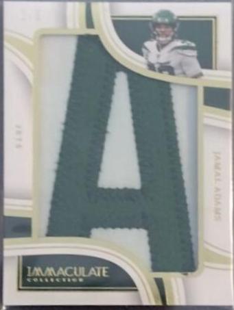 Jamal Adams #9 Football Cards 2023 Panini Immaculate Nameplate Nobility