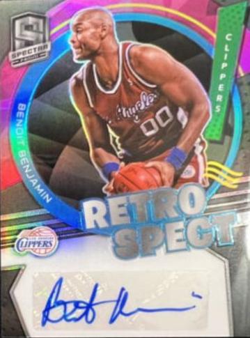 Benoit Benjamin #RSA-BEN Basketball Cards 2021 Panini Spectra RetroSpect Autographs