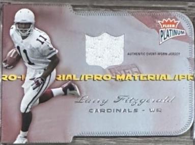 Larry Fitzgerald #PM-LF Football Cards 2004 Fleer Platinum Pro Material