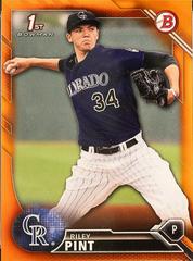 Riley Pint [Orange] #BD-50 Baseball Cards 2016 Bowman Draft Prices