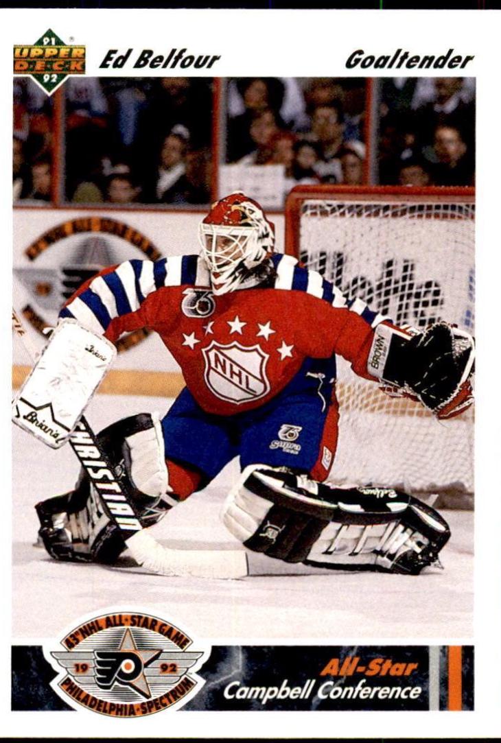 Ed Belfour #625 Hockey Cards 1991 Upper Deck