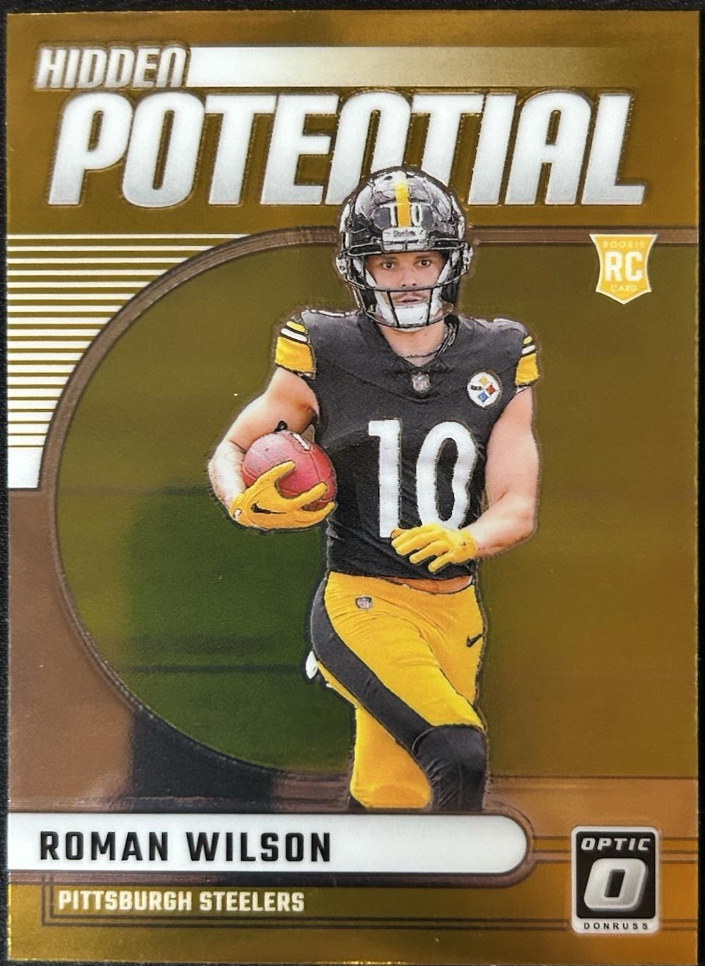 Roman Wilson #4 Football Cards 2024 Panini Donruss Optic Hidden Potential