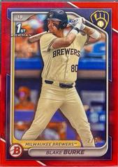 Blake Burke [Red] #BD-95 Baseball Cards 2024 Bowman Draft Prices