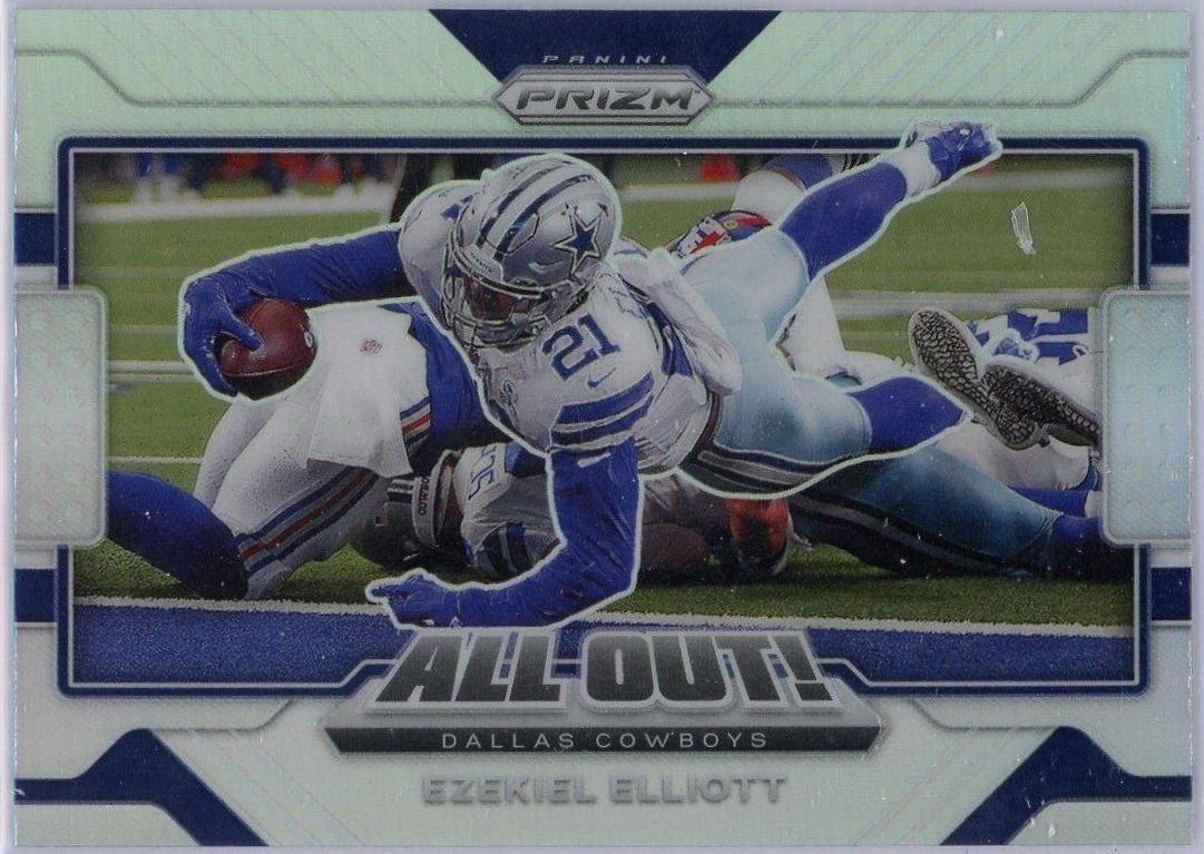 Ezekiel Elliott #21 Football Cards 2021 Panini Prizm All Out