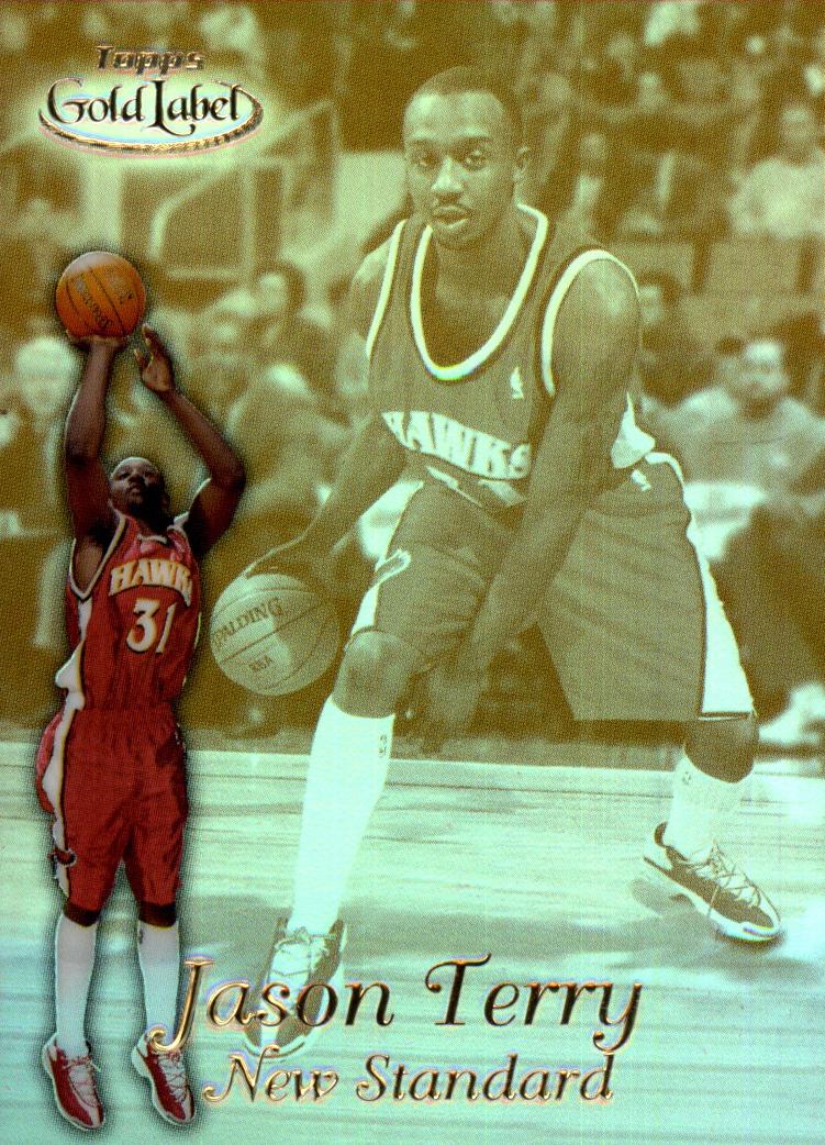 Jason Terry #NS14 Basketball Cards 1999 Topps Gold Label New Standard