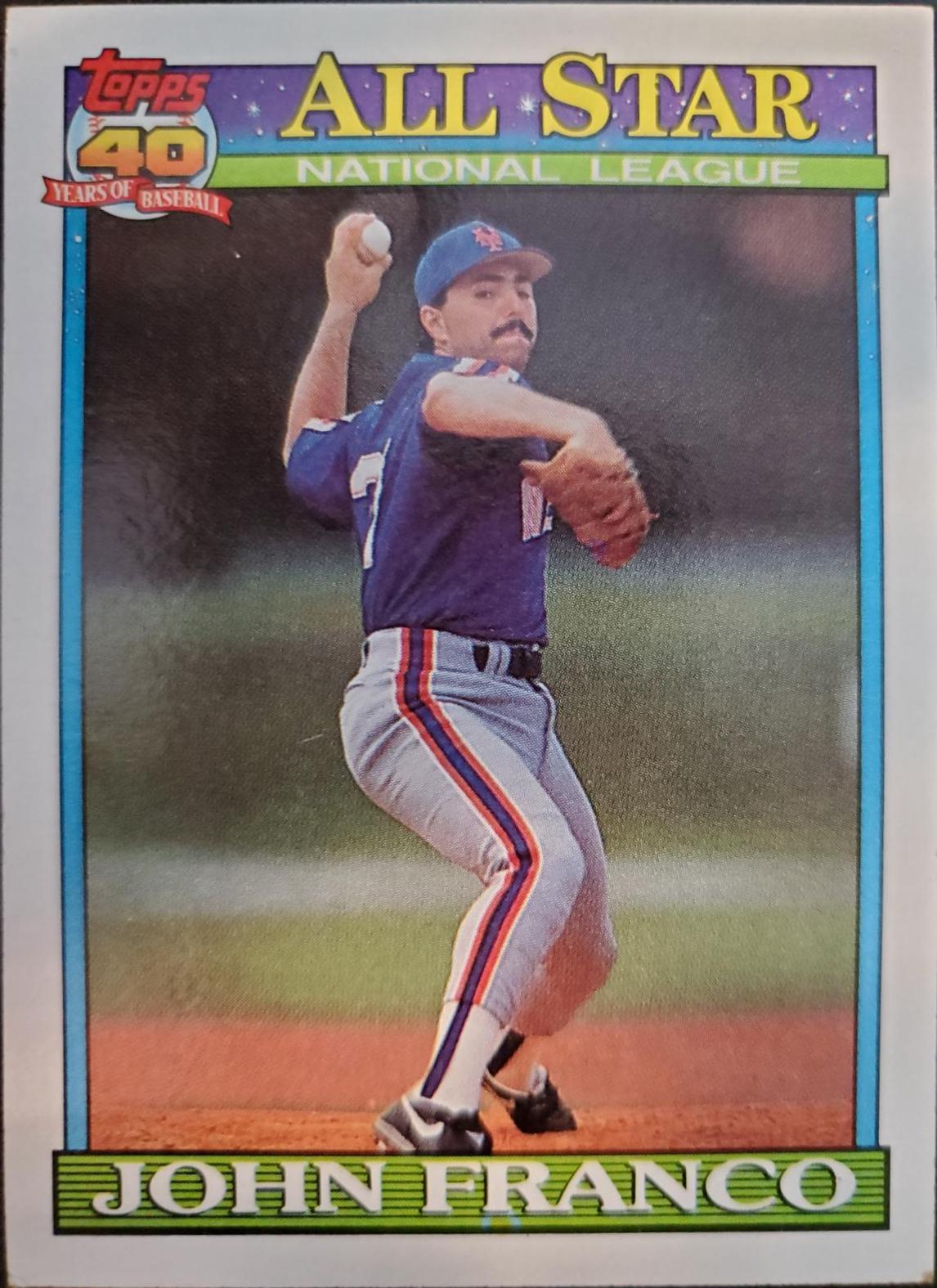 John Franco #407 Baseball Cards 1991 Topps