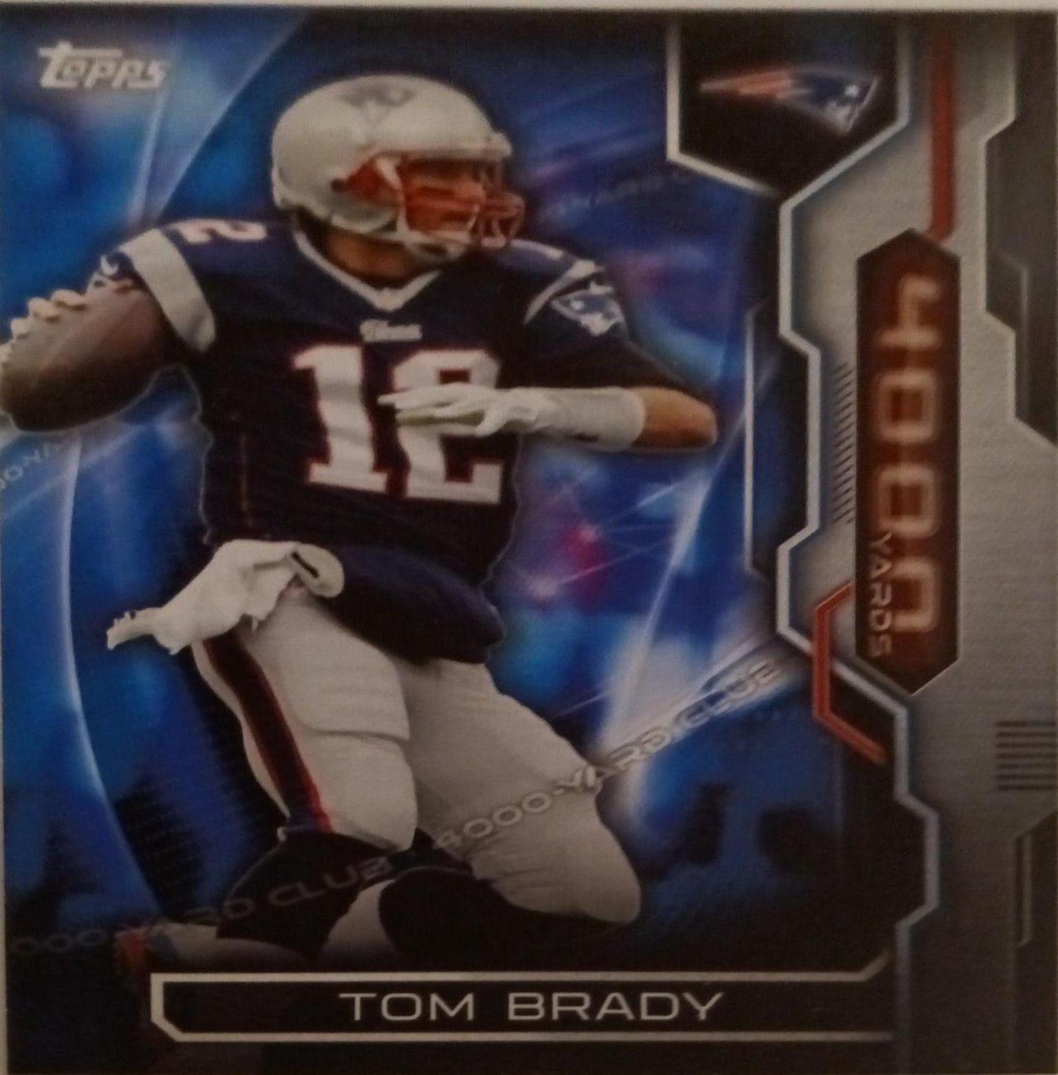 Tom Brady ##4KYC-TB Football Cards 2015 Topps 4,000 Yard Club