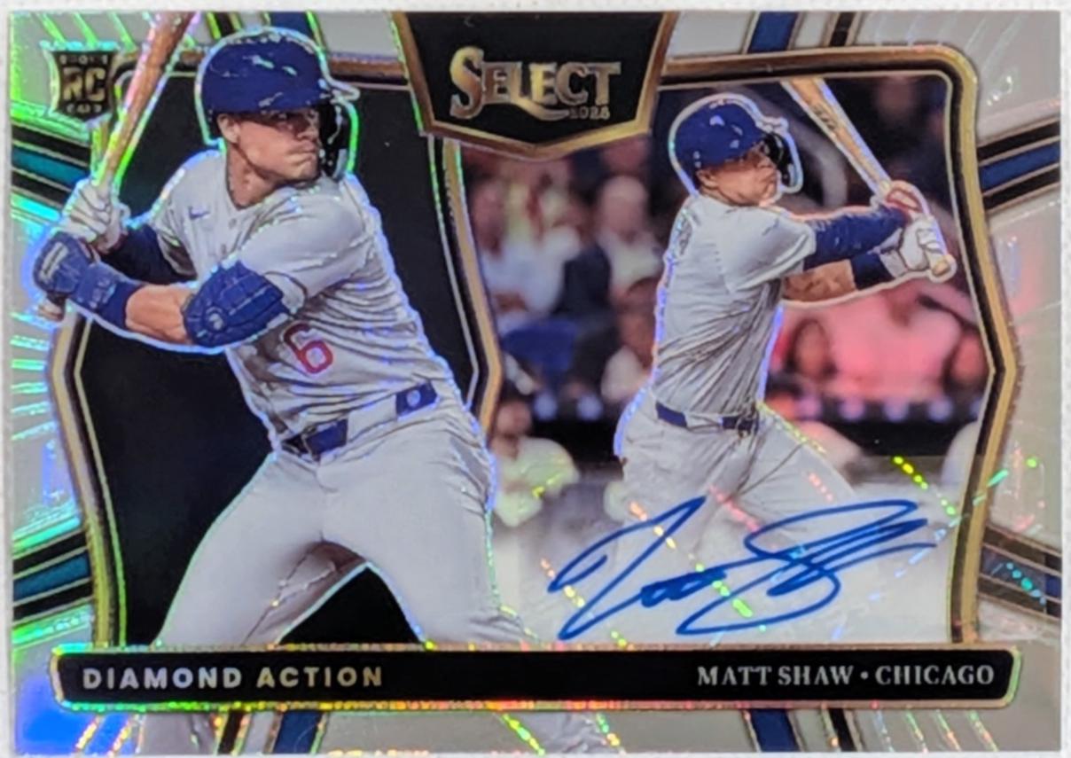 Matt Shaw #DAS-MS 2025 Panini Select Baseball Diamond Action Signatures