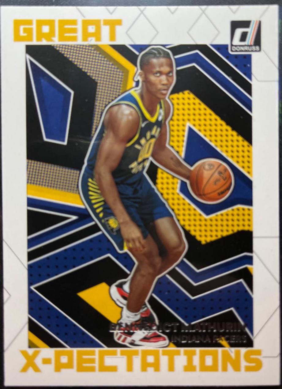 Bennedict Mathurin #2 Basketball Cards 2022 Panini Donruss Great X Pectations