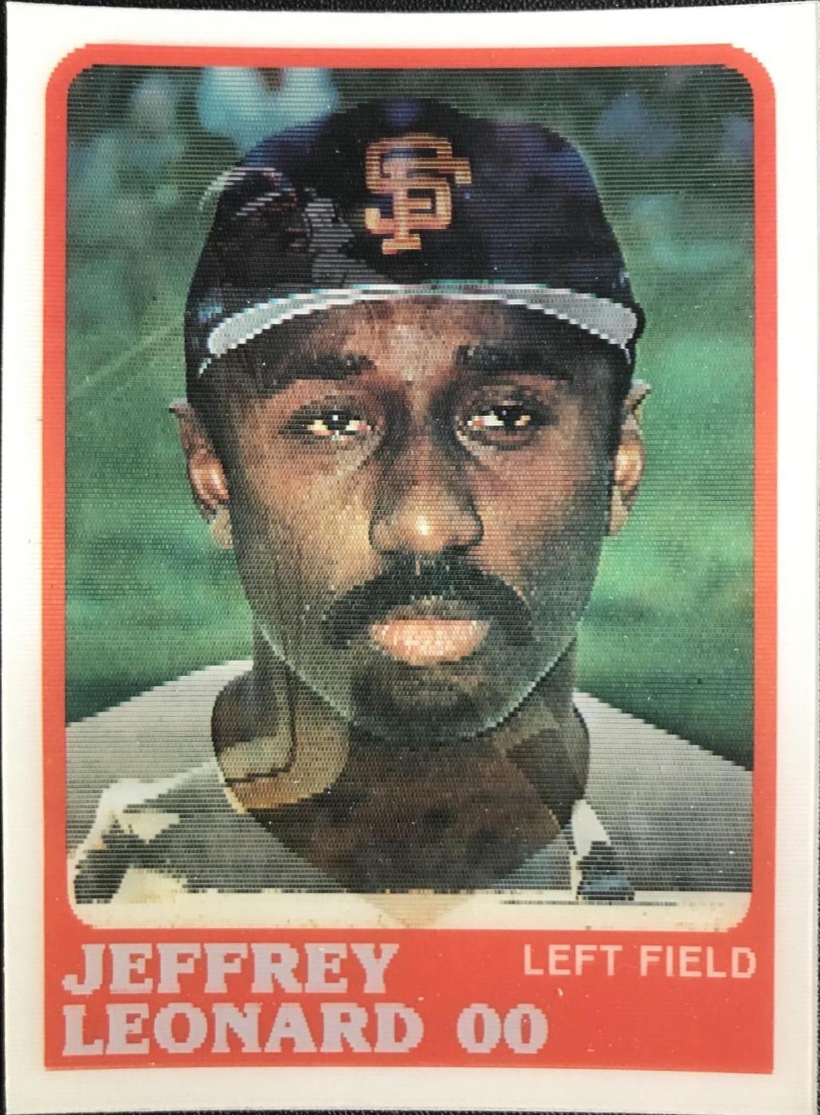 Jeffrey Leonard #82 Baseball Cards 1988 Sportflics