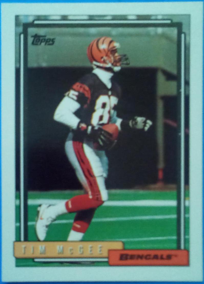 Tim McGee #1 Football Cards 1992 Topps