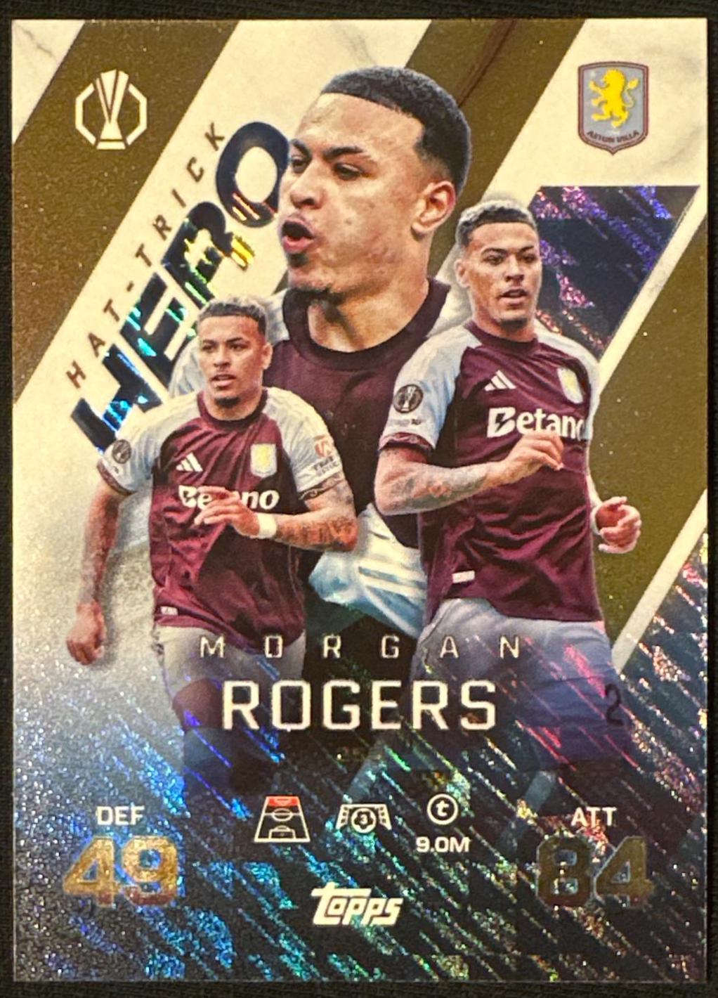 Morgan Rogers #255 2025 Topps Match Attax Extra Soccer