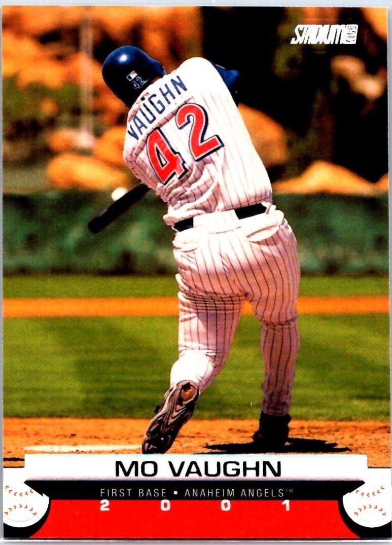 Mo Vaughn #42 Baseball Cards 2001 Stadium Club