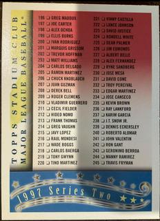 1997 Series Two Checklist