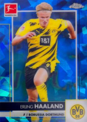 Erling Haaland #32 Soccer Cards 2020 Topps Chrome Bundesliga Sapphire