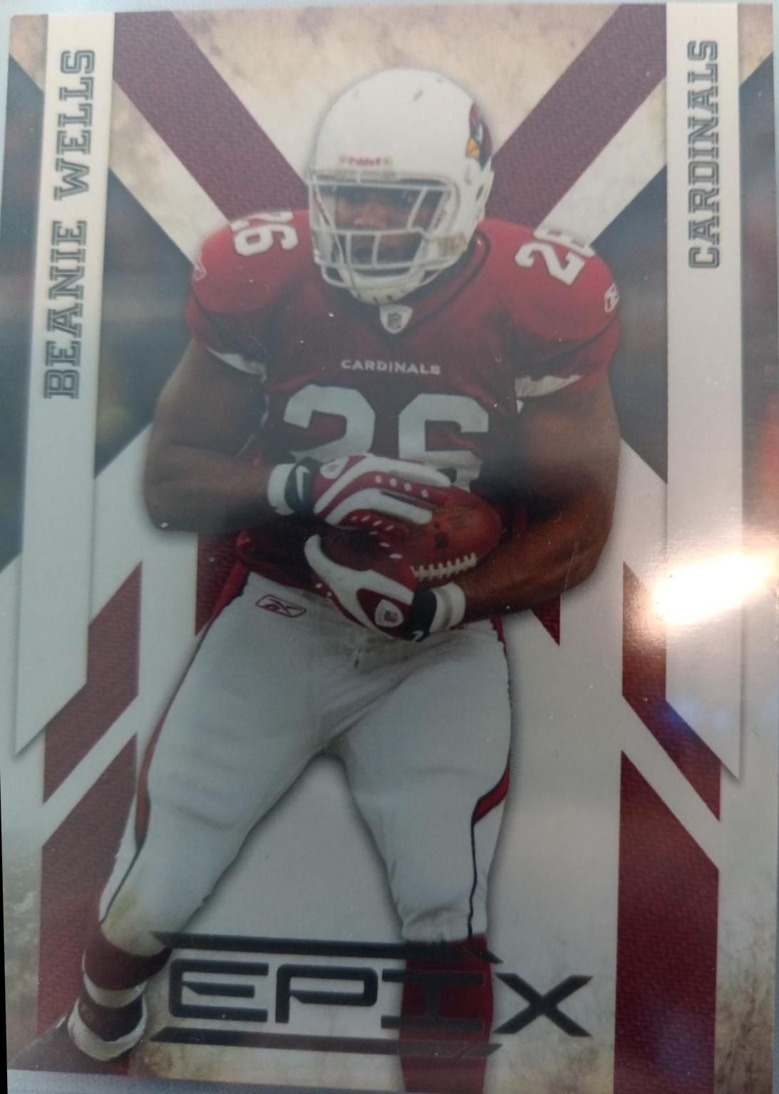 Beanie Wells #1 Football Cards 2010 Panini Epix