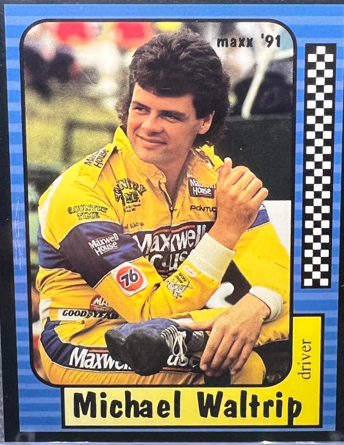 Michael Waltrip #30 Racing Cards 1991 Maxx