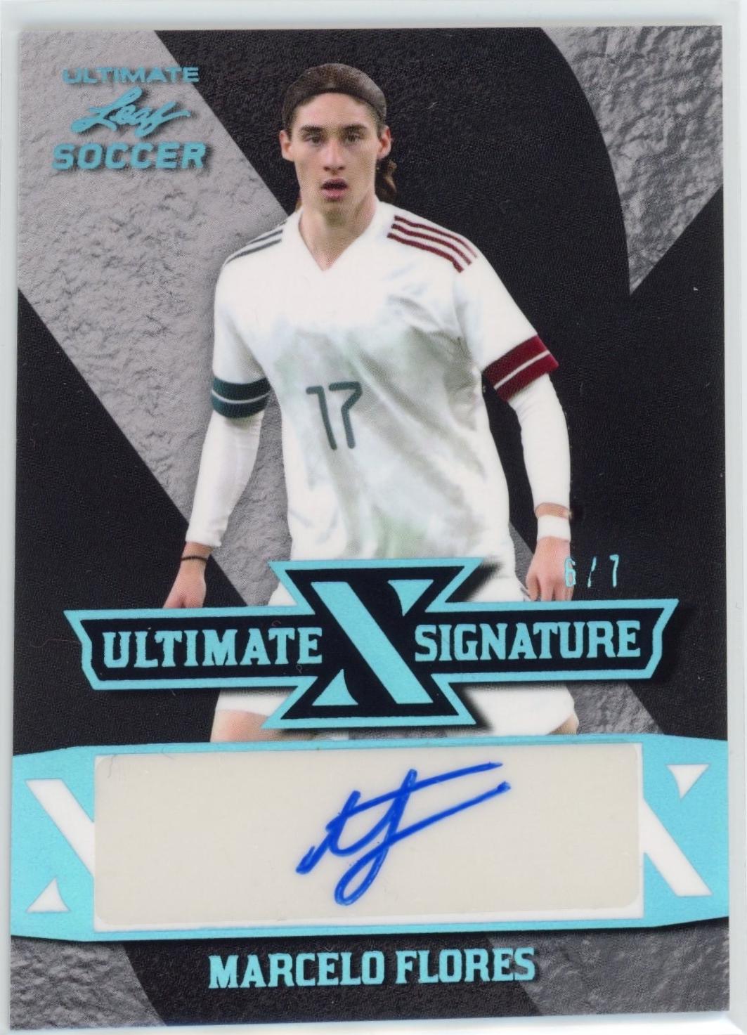 Marcelo Flores #S-MF1 2022 Leaf Ultimate Signature Soccer