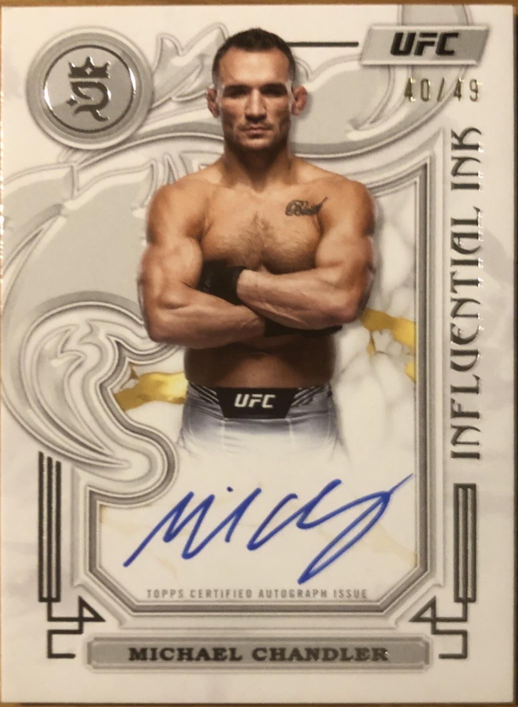 Michael Chandler #IIA-MCR Ufc Cards 2024 Topps Royalty UFC Influential Ink