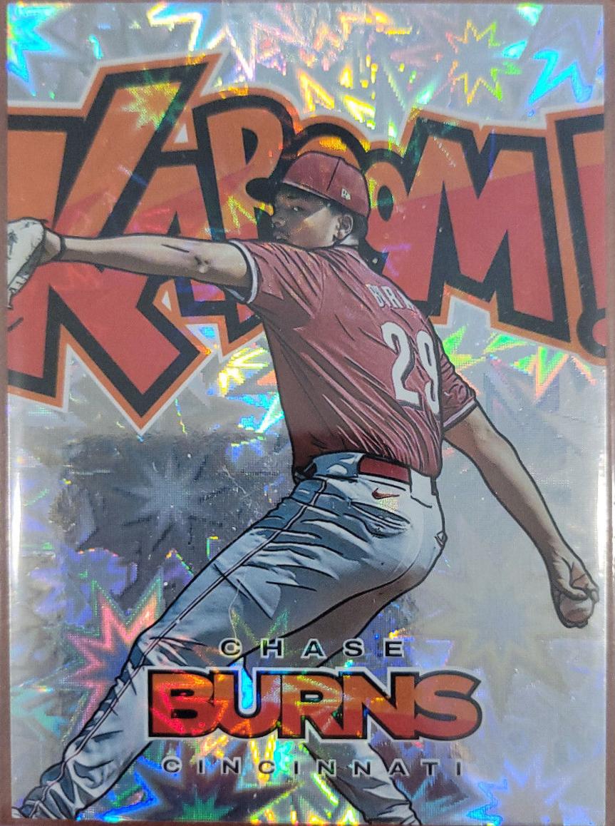 Chase Burns #5 Baseball Cards 2024 Panini Prospect Edition Kaboom