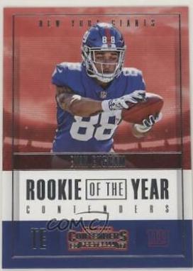 Evan Engram #RY-18 Football Cards 2017 Panini Contenders Rookie of the Year