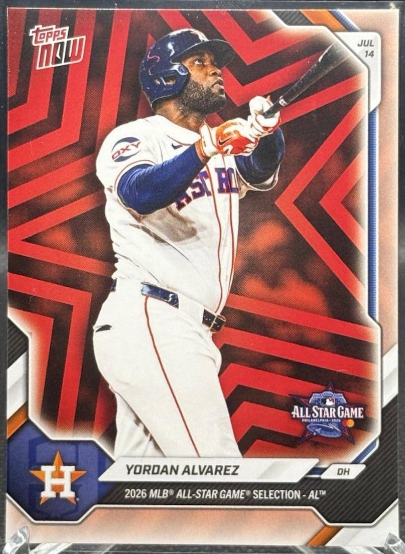 Yordan Alvarez #ASG-YA 2026 Topps Now All Star Game Baseball