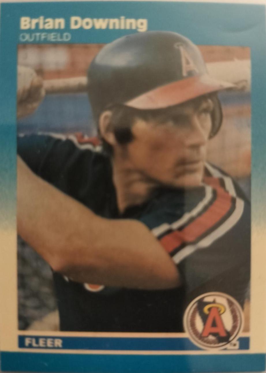 Brian Downing #34 Baseball Cards 1987 Fleer Mini