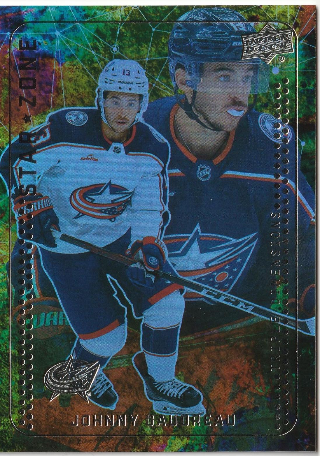 Johnny Gaudreau #SZ-2 Hockey Cards 2023 Upper Deck Star Zone