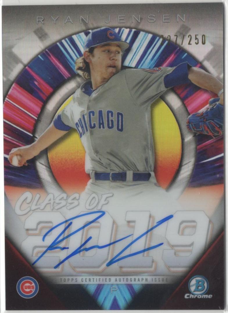 Ryan Jensen #RJ Baseball Cards 2019 Bowman Draft Class of 2019 Autographs