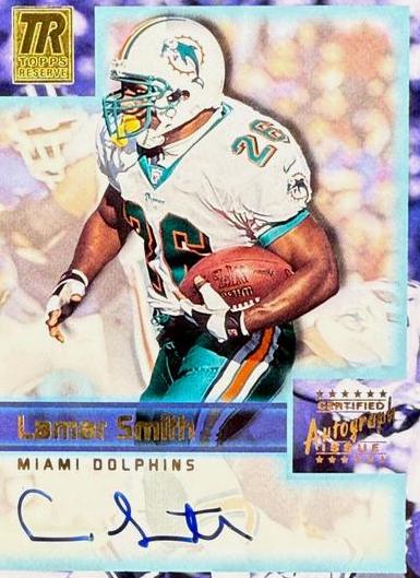 Lamar Smith #TR-LS Football Cards 2001 Topps Reserve Autographs