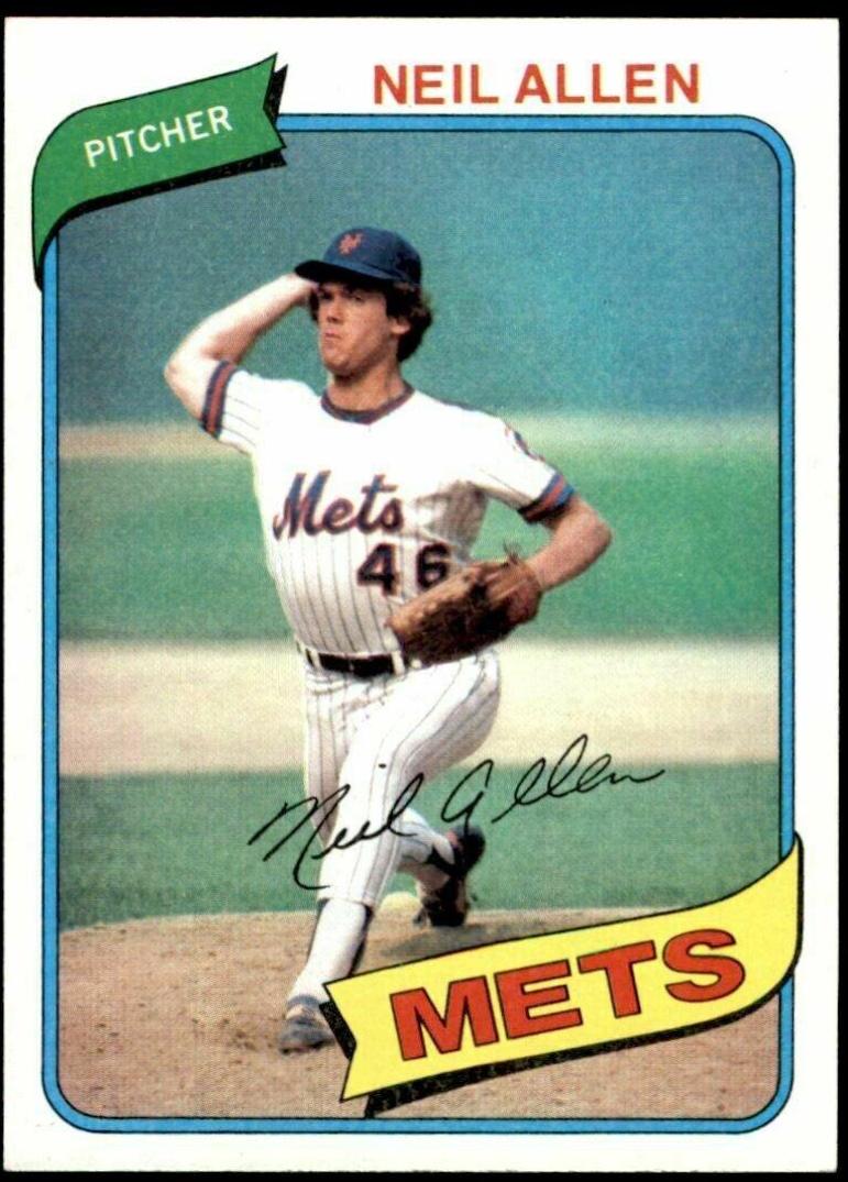 Neil Allen #94 Baseball Cards 1980 Topps