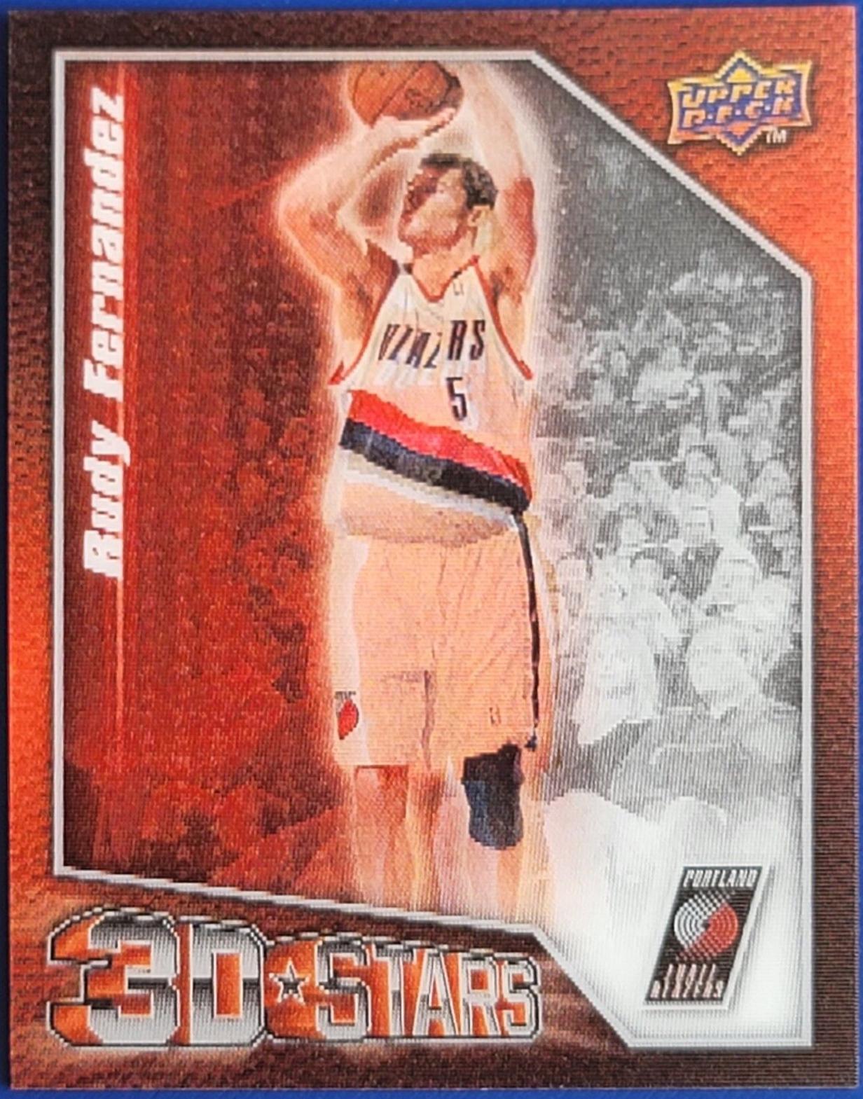 Rudy Fernandez #3D-RF Basketball Cards 2009 Upper Deck 3D Stars