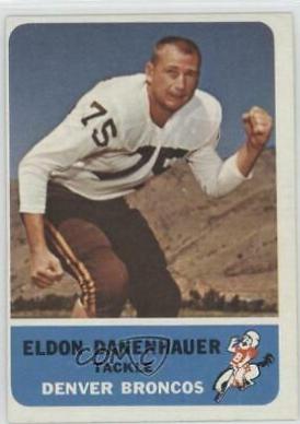 Eldon Danenhauer #38 Football Cards 1962 Fleer