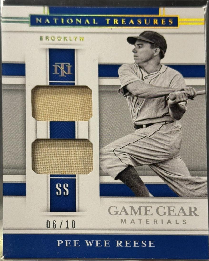 Pee Wee Reese #GGM-PWR 2020 Panini National Treasures Game Gear Materials Baseball