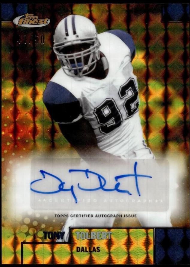 Tony Tolbert [Gold Geometric Refractor] #FBA-TTO
