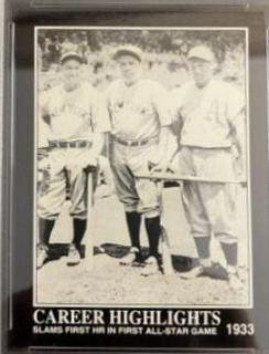 1933 First HR in an All Star Game