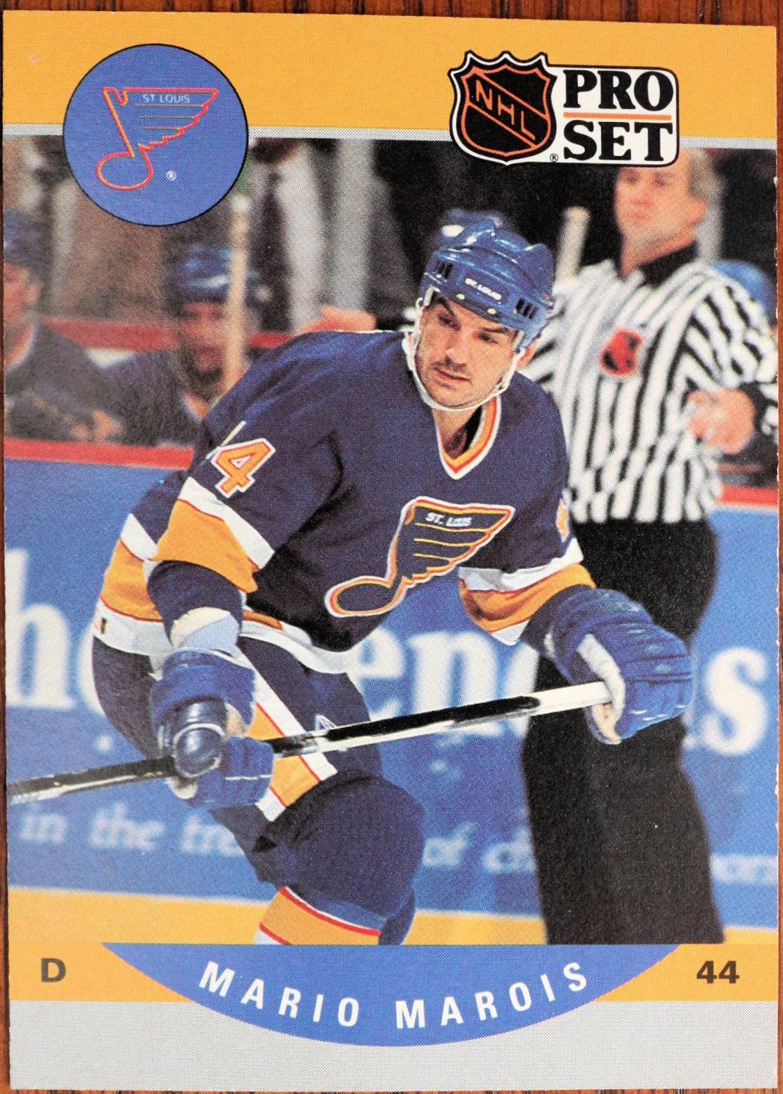 Mario Marois #524 Hockey Cards 1990 Pro Set